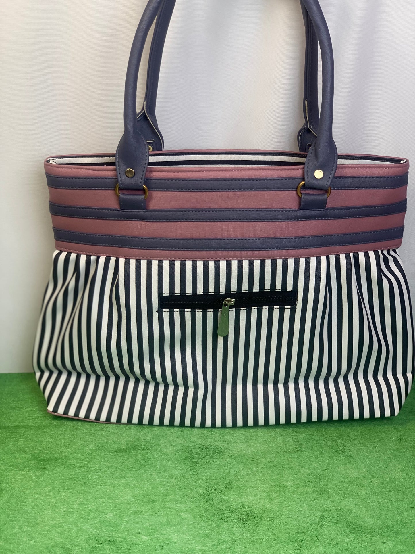Striped Tote Bag for Women