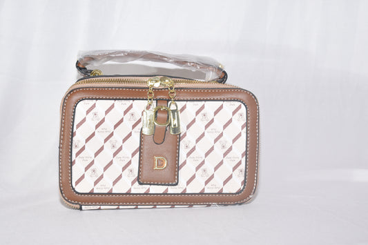 ISHAAYA Stylish Rectangle Sling Bag (Off White)