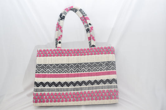 ISHAAYA Stylish Spacious Tote Bag (Pink)