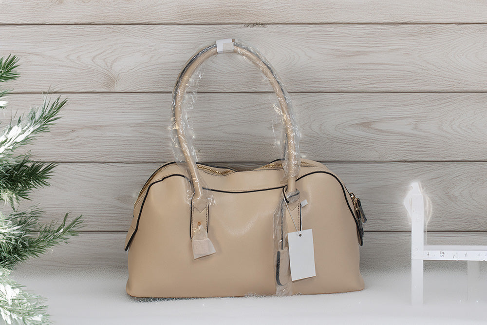 ISHAAYA Ladies Stylish Satchel Handbag (Apricot)