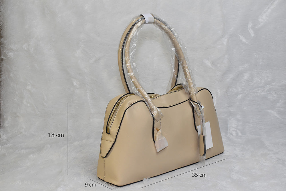 ISHAAYA Ladies Stylish Satchel Handbag (Apricot)