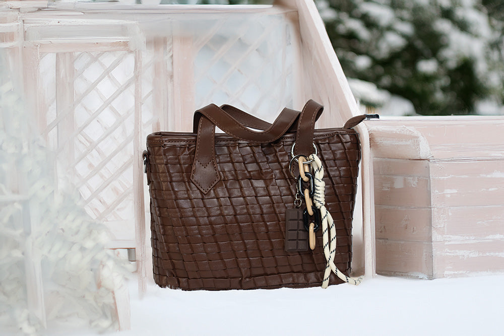 ISHAAYA Ladies Stylish Handbag (Coffee)