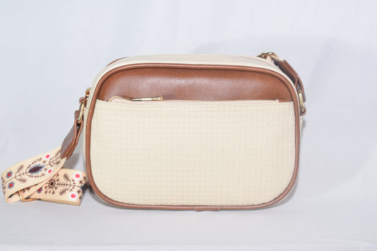 ISHAAYA Stylish Crossbody Sling bag (Off White)
