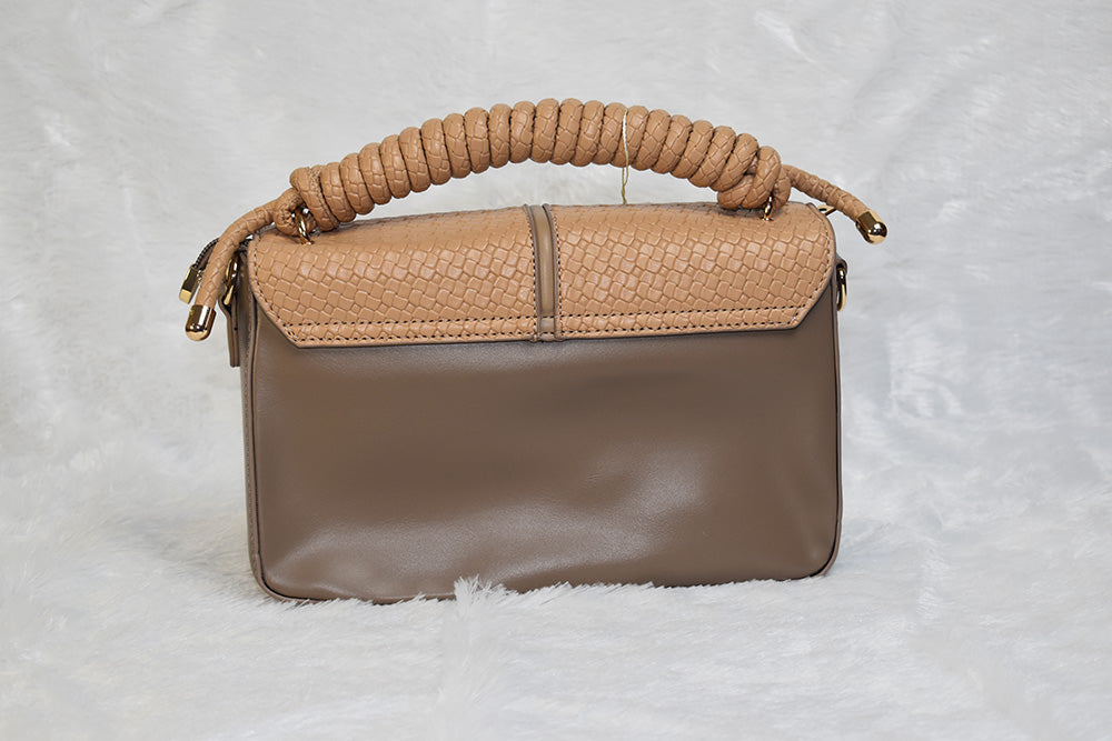 ISHAAYA Ladies Stylish Satchel Handbag with pouch (Khaki)