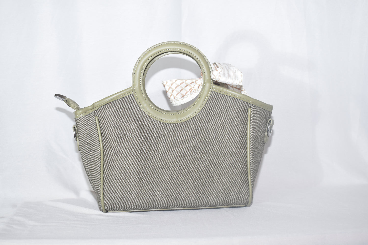 ISHAAYA Designer Stylish Medium Handbags (Olive Green)