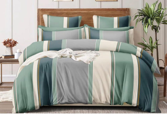 Vision Collection 100% Cotton Bedsheet with 2 Pillow Covers